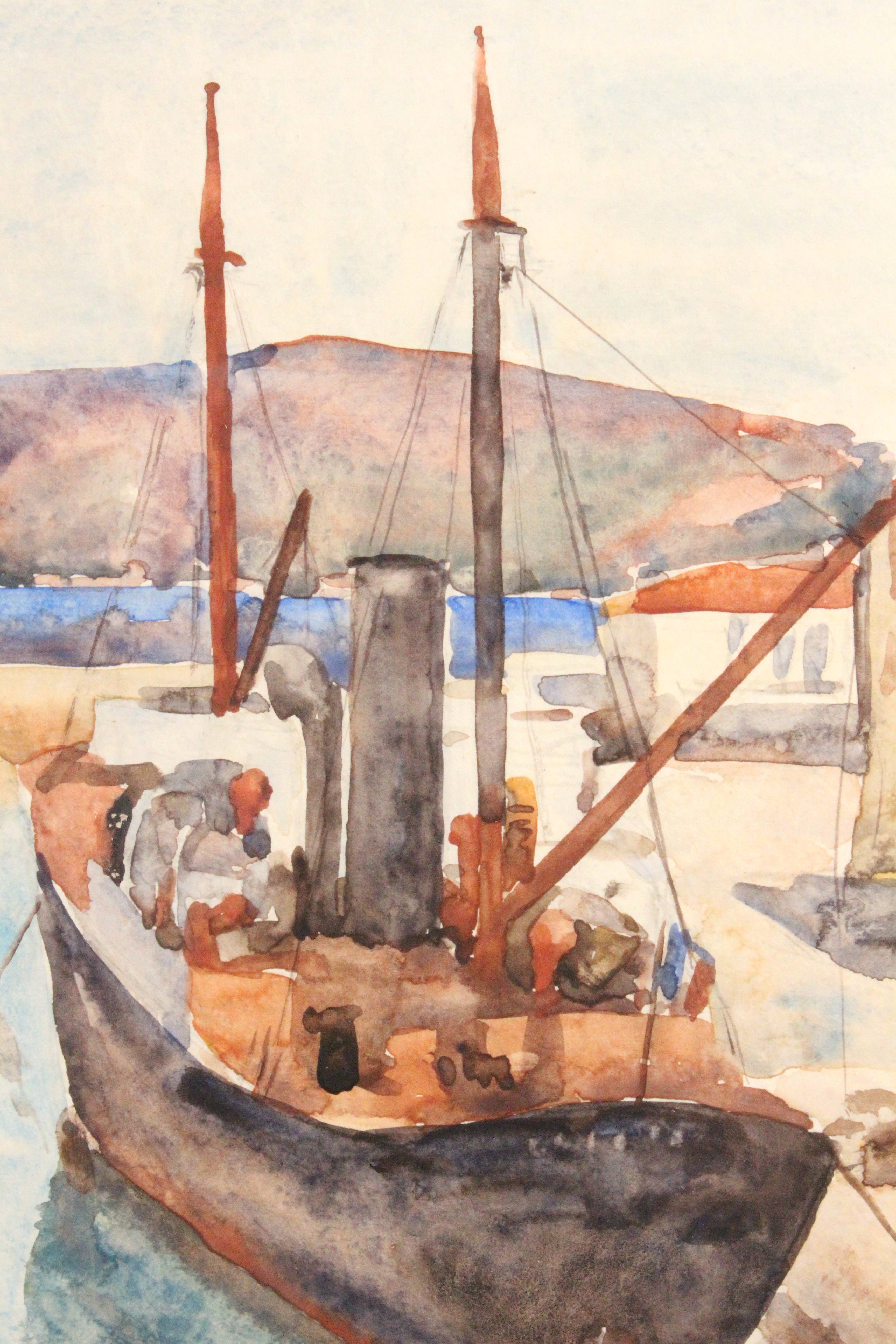 VIVREL, André-Léon (French, 1886-1976) “The Steamer” (South of France) – Circa 1926-1928