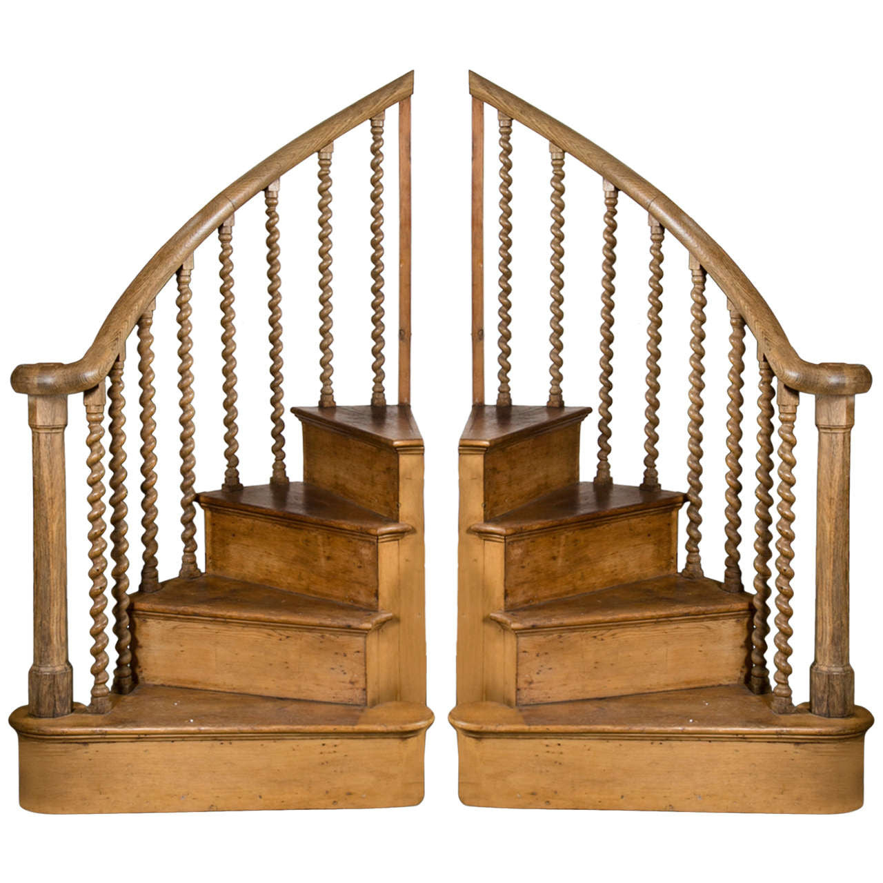 Antique 19th Century English Pine Stair Steps - One Available