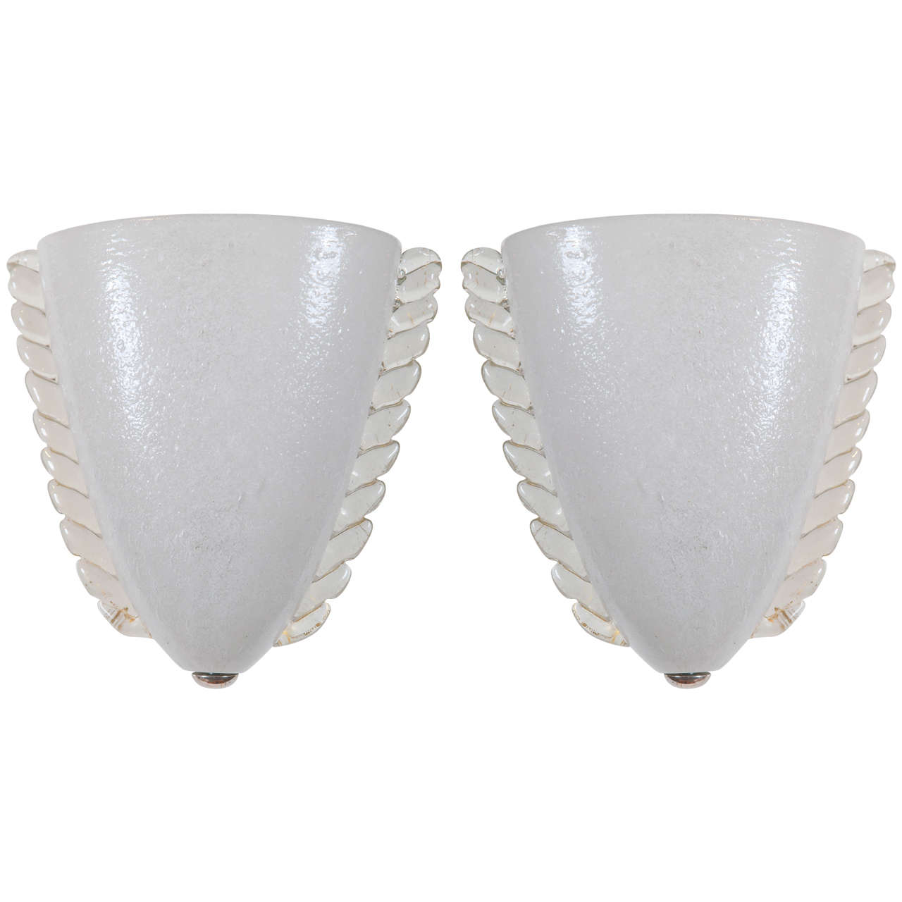 Pair of Murano Glass Sconces