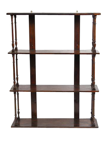 Large Four-Tiered Wall Shelf