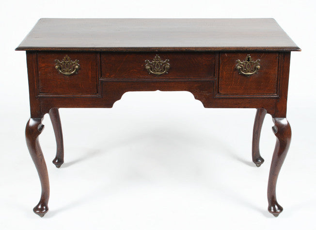 Georgian Oak Three Drawer Lowboy