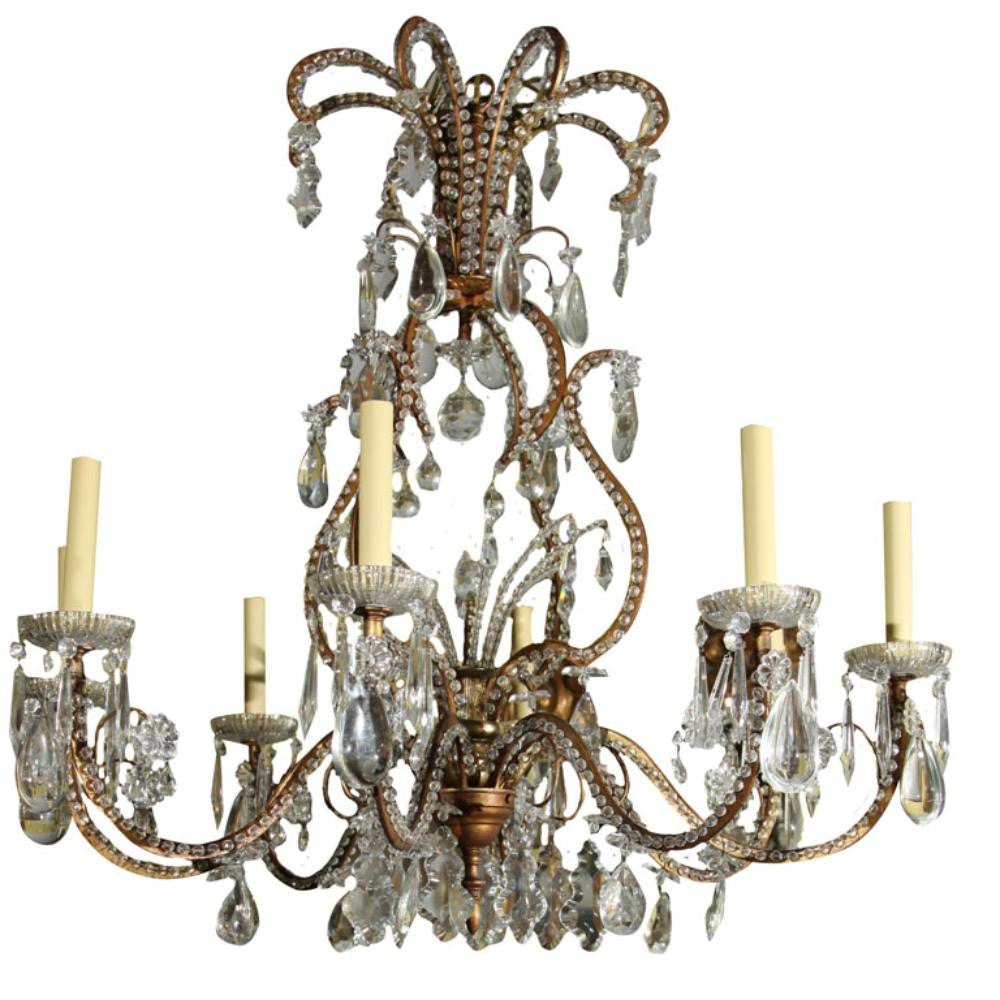 Beaded Crystal Chandelier