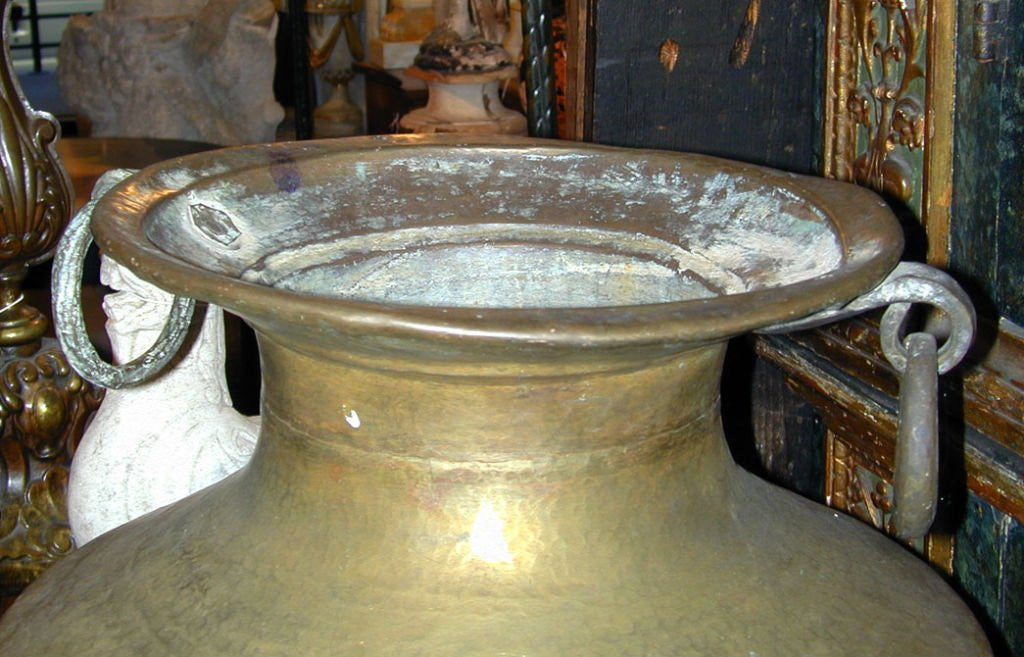 Large Scale Brass Urn