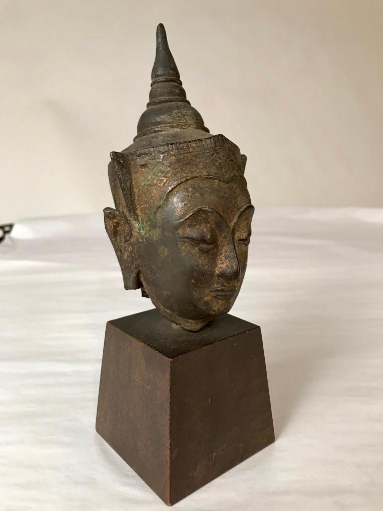 16th Century Thai Bronze Buddha Hea