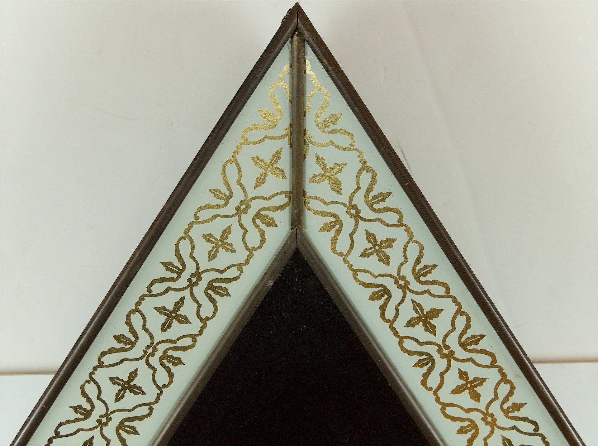 Eglomise Art Deco Diamond Form Mirror