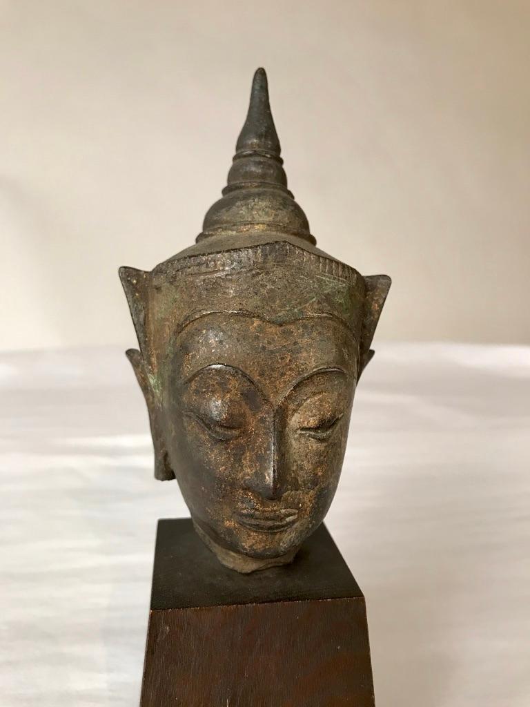 16th Century Thai Bronze Buddha Hea