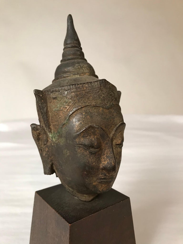 16th Century Thai Bronze Buddha Hea