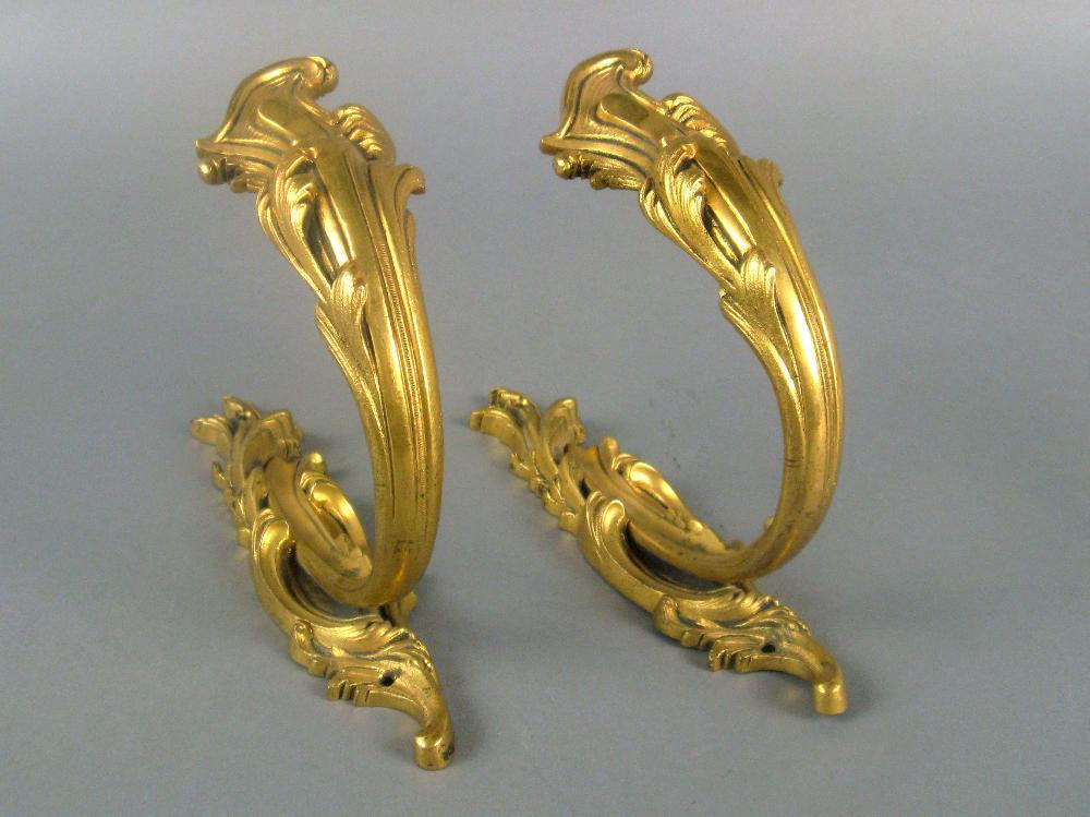 Pair of Bronze Dore Curtain Tiebacks
