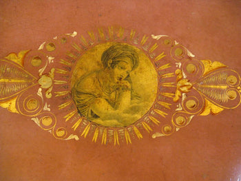 French Empire Oval Painted Tole Tray