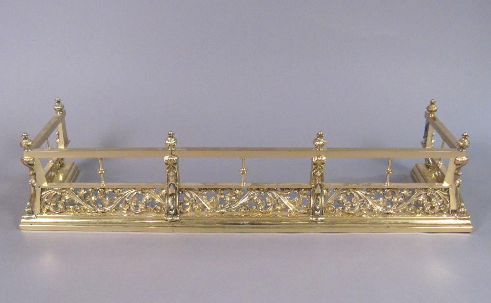 19th Century Brass Fire Fender