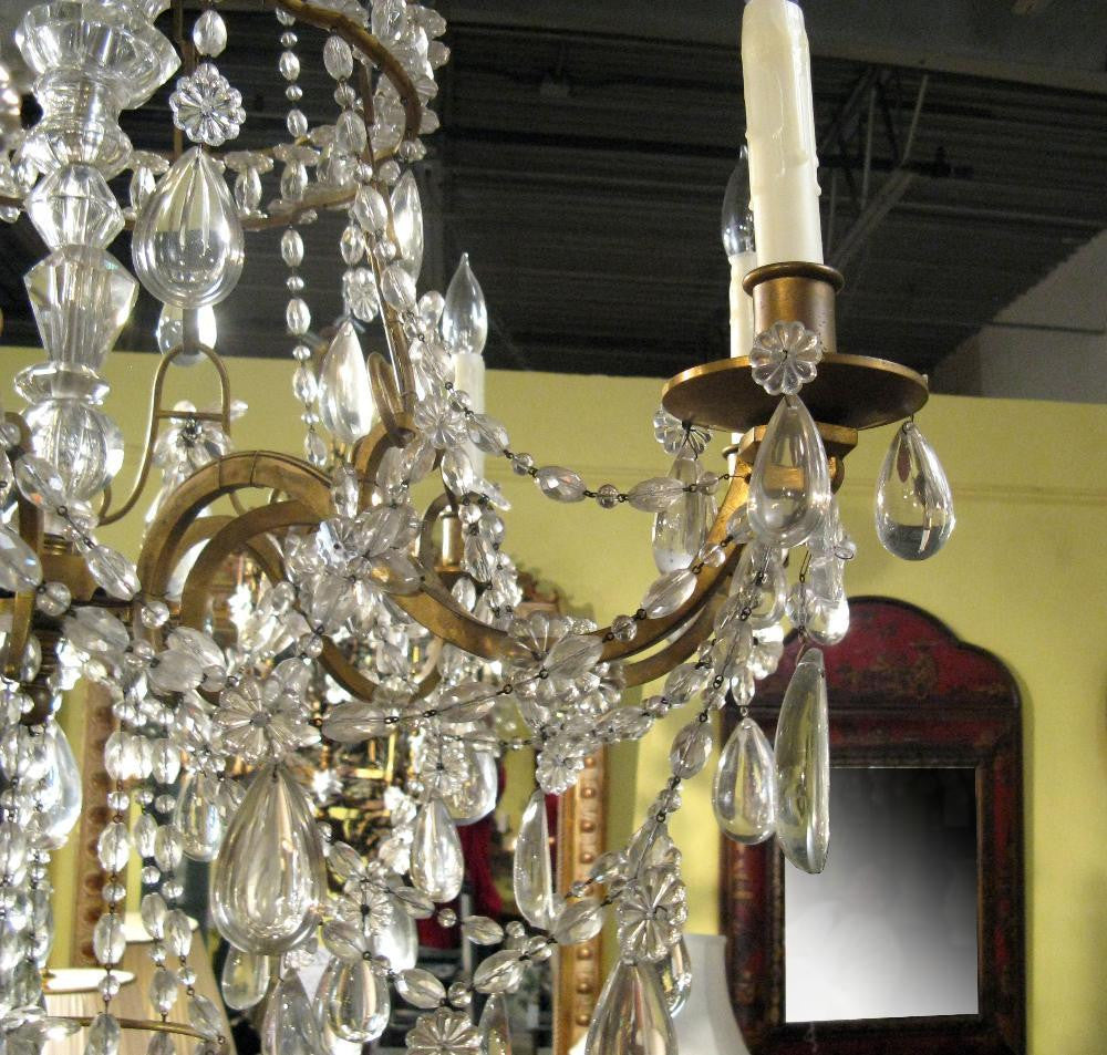 Eight Light Crystal Chandelier