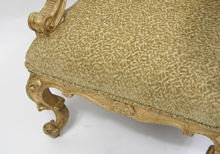 Carved Giltwood Armchair
