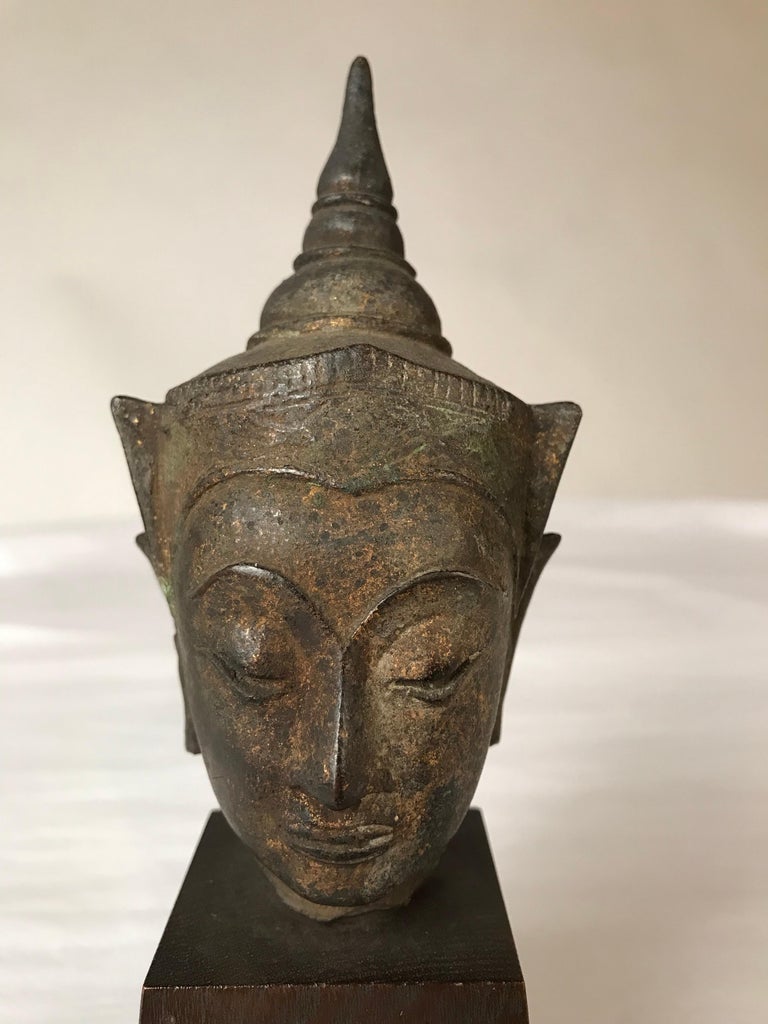 16th Century Thai Bronze Buddha Hea