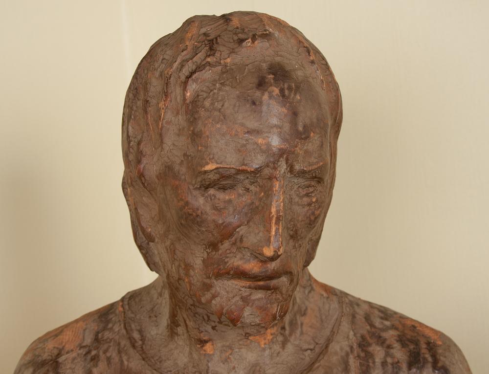Impressionistic Carved Wooden St. Joseph