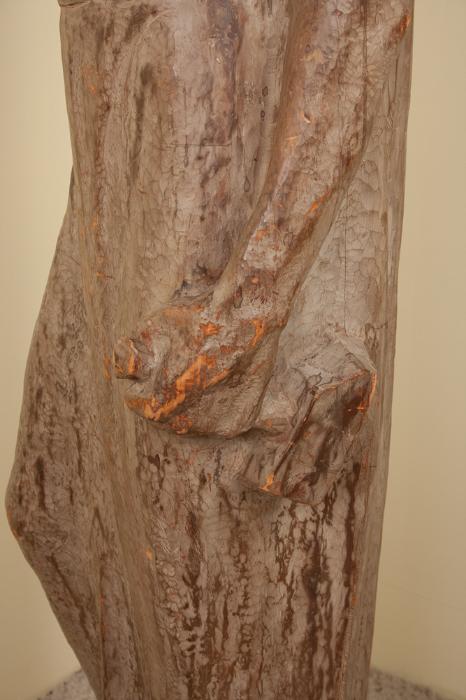 Impressionistic Carved Wooden St. Joseph