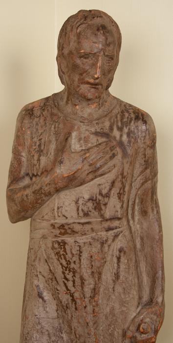 Impressionistic Carved Wooden St. Joseph