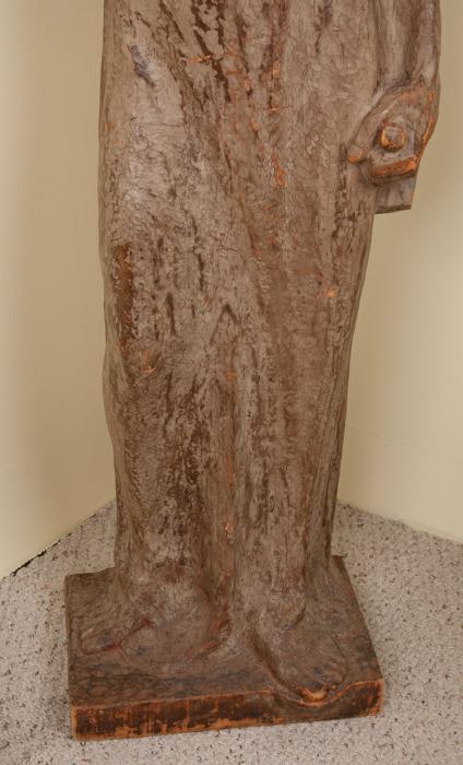 Impressionistic Carved Wooden St. Joseph