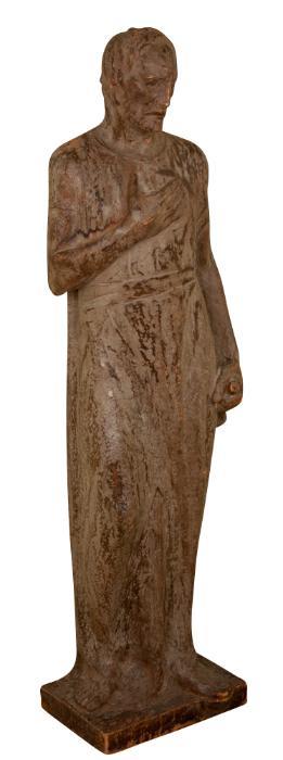 Impressionistic Carved Wooden St. Joseph