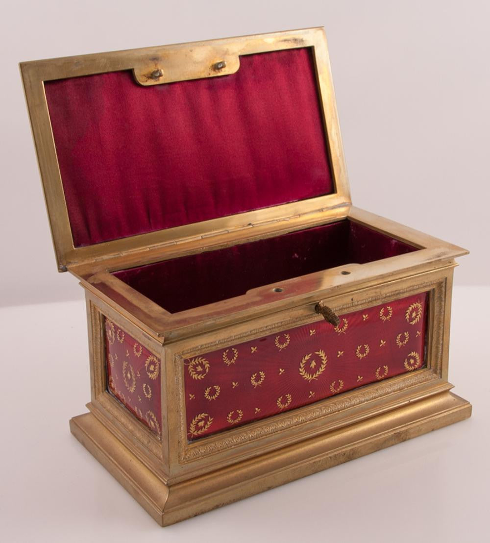 Bronze Enameled Casket