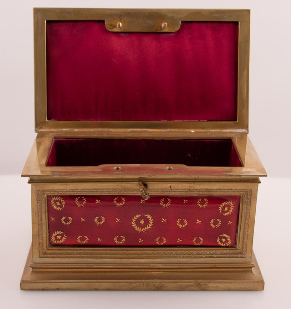 Bronze Enameled Casket
