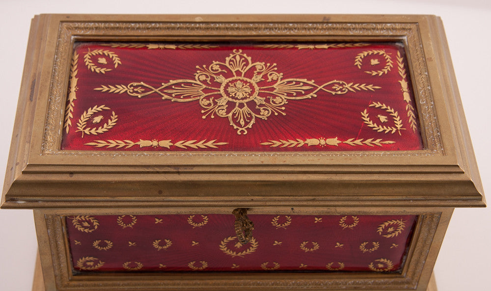 Bronze Enameled Casket