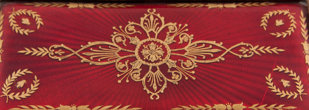 Bronze Enameled Casket