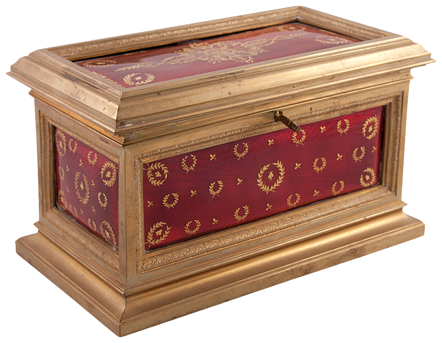 Bronze Enameled Casket