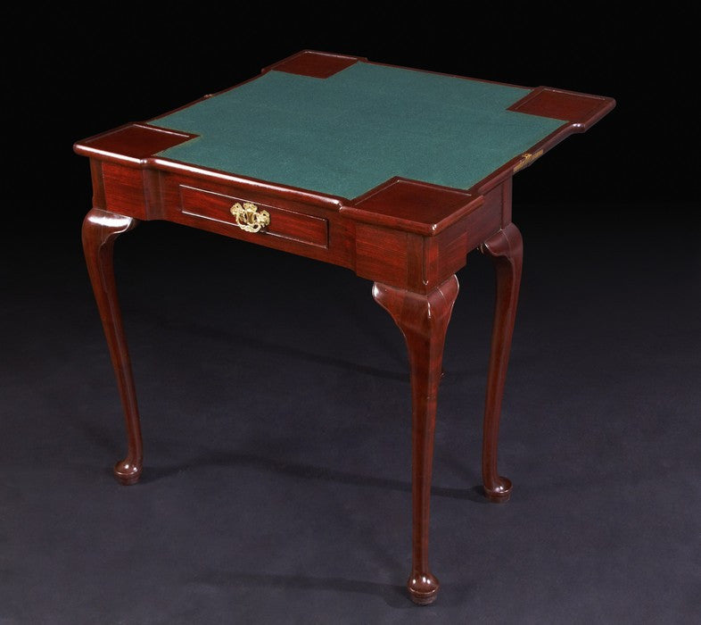 Queen Ann Mahogany Card Table