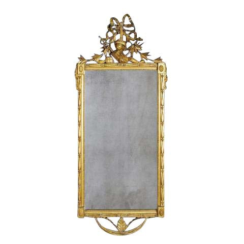 Louis XVI Carved Gilt Wood Mirror