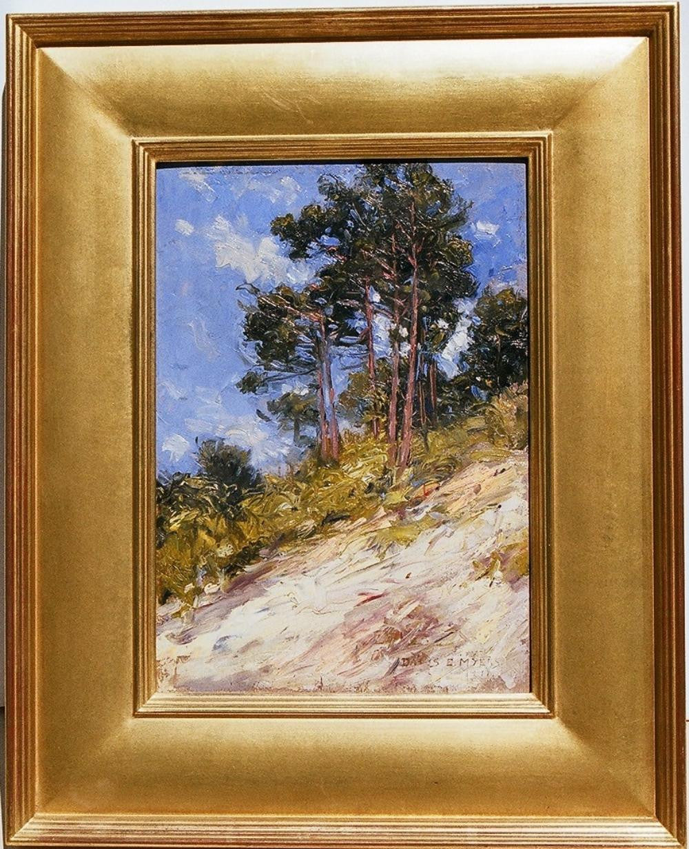 DATUS E. MYERS (American, 1879-1960) Pine Trees on a Hill 1911