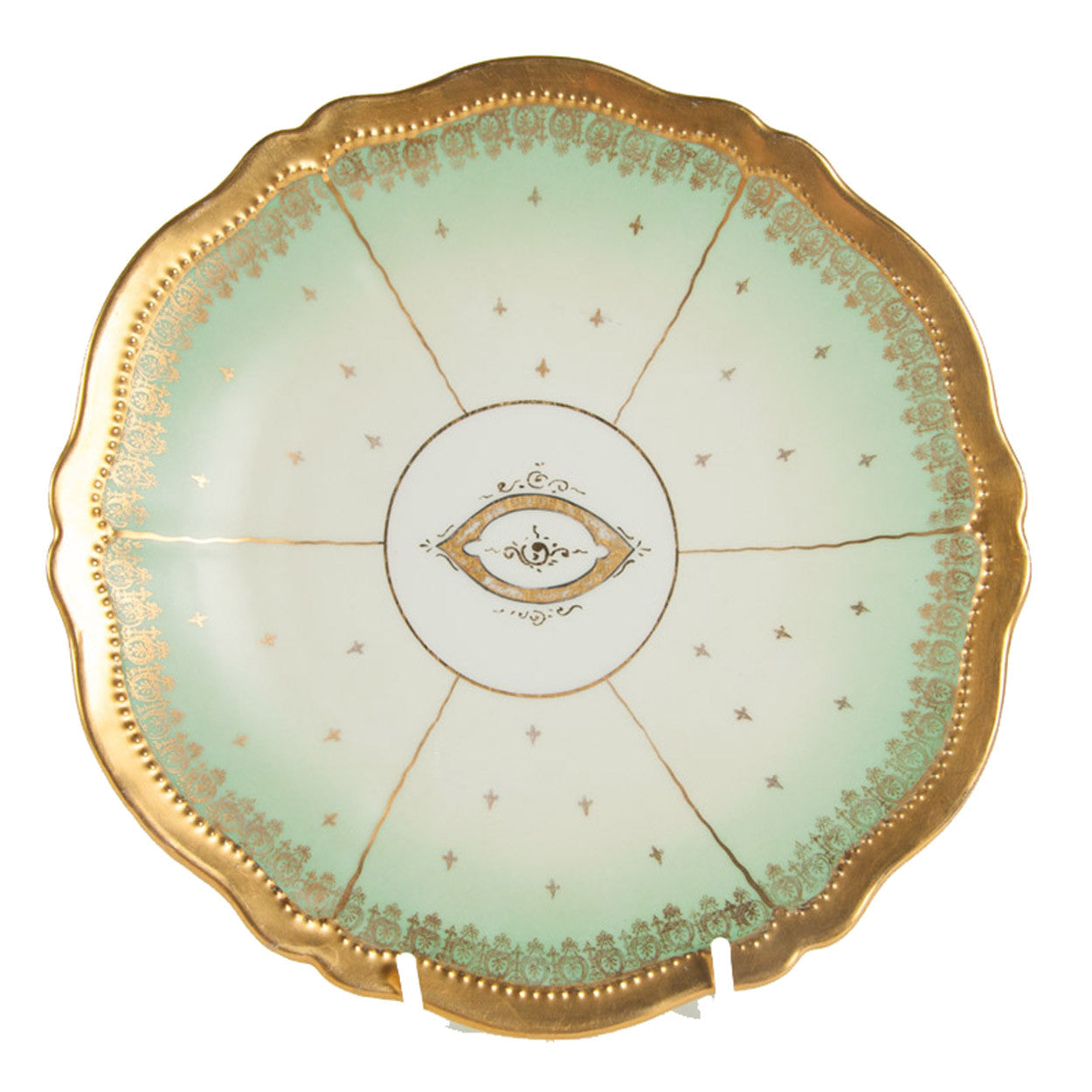 A 42 Piece Austrian Porcelain Egyptian Revival Luncheon Set By Oscar & Edgar Gutherz
