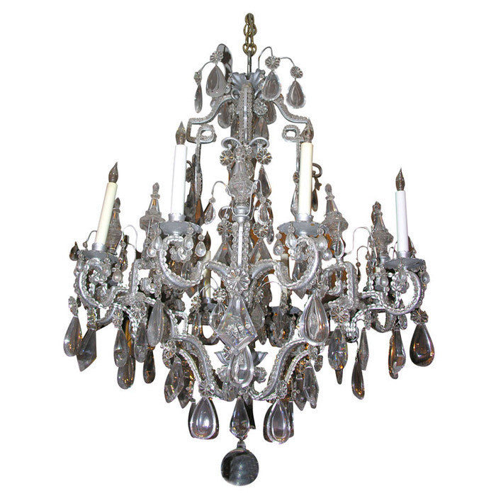 Neo Classic 8 Light Crystal Chandelier