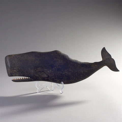 A Carved Sperm Whale By Clark Voorhees