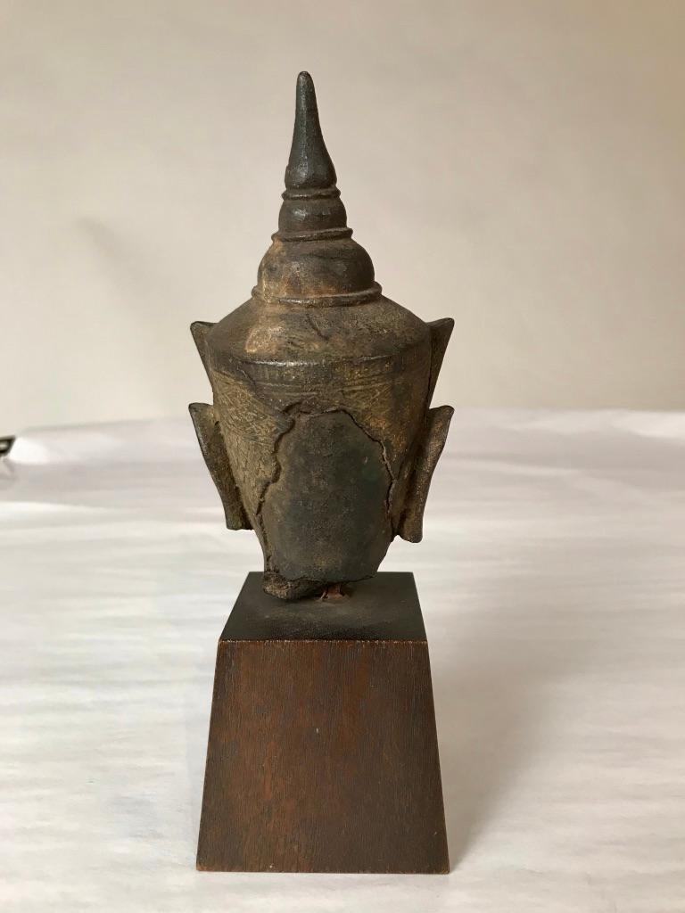 16th Century Thai Bronze Buddha Hea