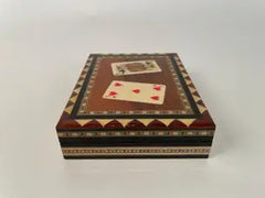 Mid-20th Century Inlaid Moroccan Playing Card Case Box