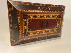 19th English Regency Inlaid Jewelry Box