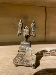 18th Century Italian Baroque Silver and Rock Crystal Crucifix