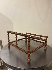 19th Century English Regency Turned Elmwood Book Stand with Bone Decoration