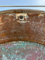 Moroccan Copper Charger With Etched Designs and Great Color