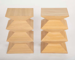 Pair of Brancusi Style Side Tables