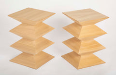 Pair of Brancusi Style Side Tables