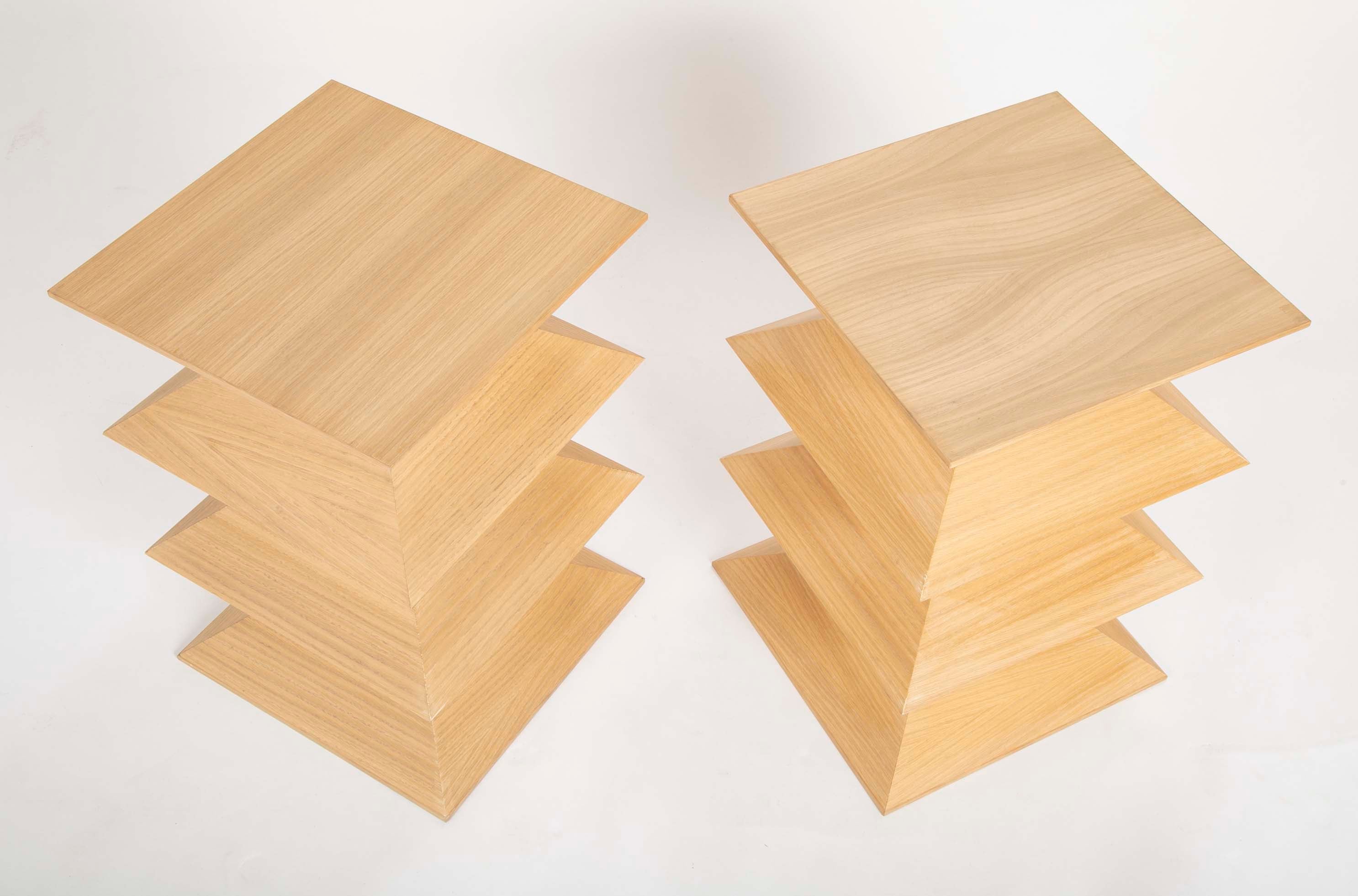 Pair of Brancusi Style Side Tables