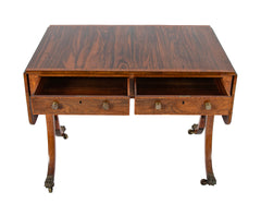 English Regency Rosewood Sofa Table Attributed to Gillows