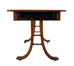 English Regency Rosewood Sofa Table Attributed to Gillows