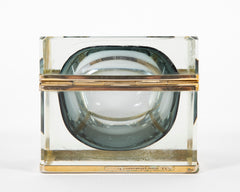 A Mid-Century Italian Murano Sommerso Glass Box