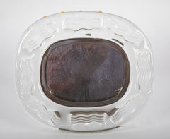 Molded Clear Glass Picture Frame