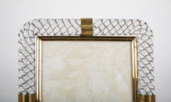Murano Glass Picture Frame Attributed to Barrovier & Toso