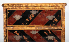 Pair of Bamboo & Chinoiserie Chest of Drawers