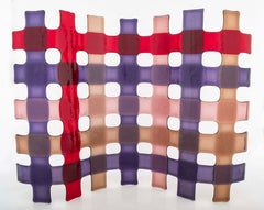Murano Glass Grid Sculpture