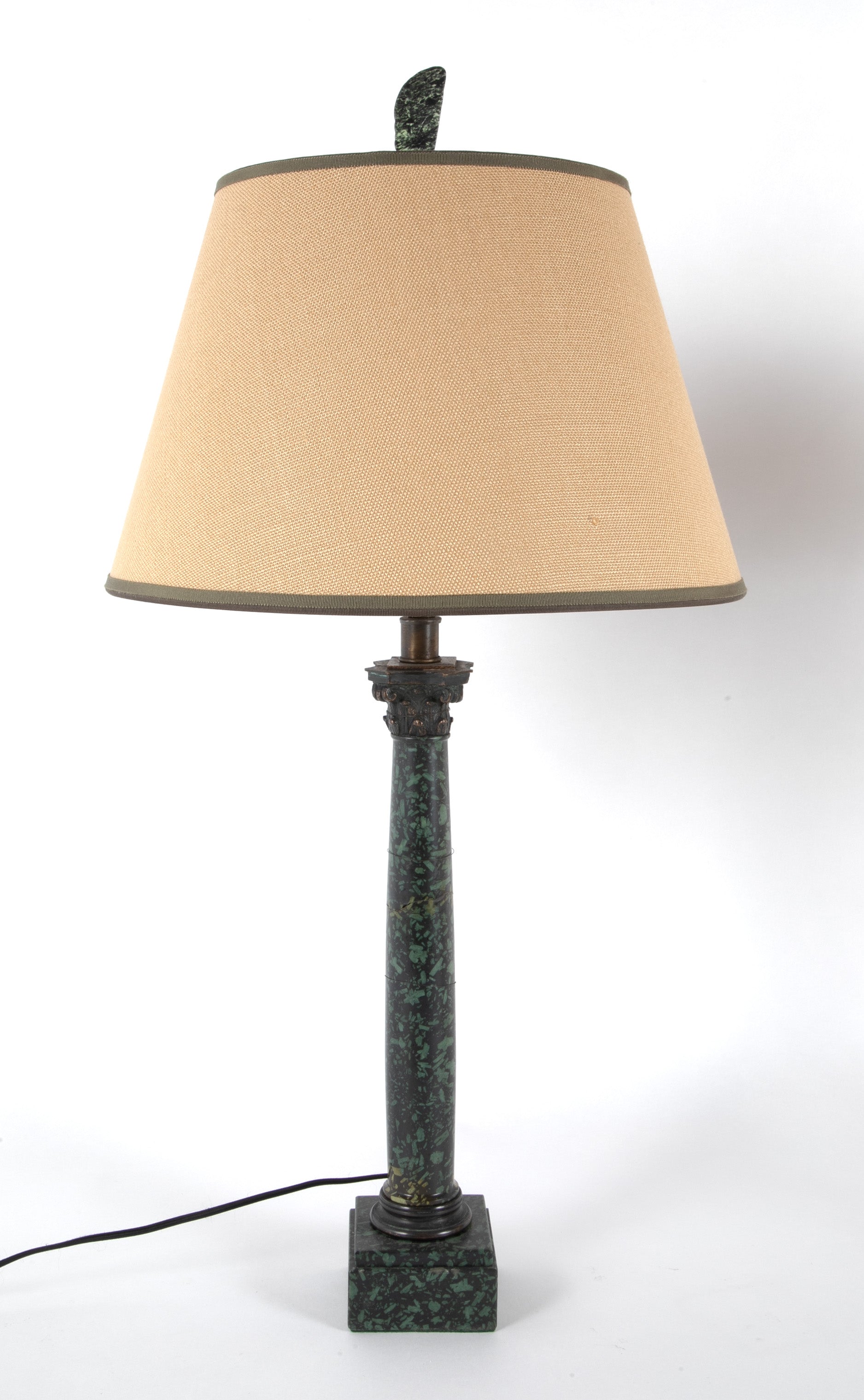 Marble Corinthian Column Lamps